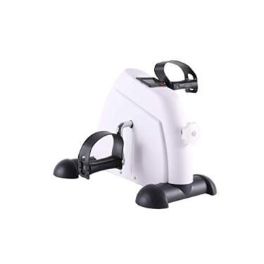 Imagem de Mini Bike Ergométrica Exercitador Braços Pernas WCT Fitness Aparelho Reabilitação Idosos Simulador Pedalada Visor LCD Cor Branco