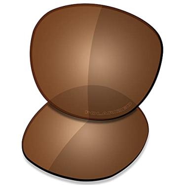 Imagem de SAUCER Lentes de reposição premium para óculos de sol Oakley Latch OO9265 | Latch Low Bridge Fit OO9349 de alta definição - marrom âmbar polarizado