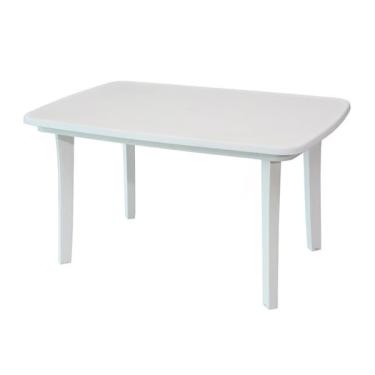 Imagem de Mesa Resina 72x89x131cm Branco Miami Grosfillex