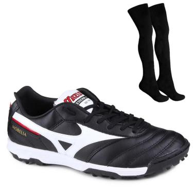 Imagem de Kit Chuteira Society Mizuno Morelia Pro As II + M-Masculino