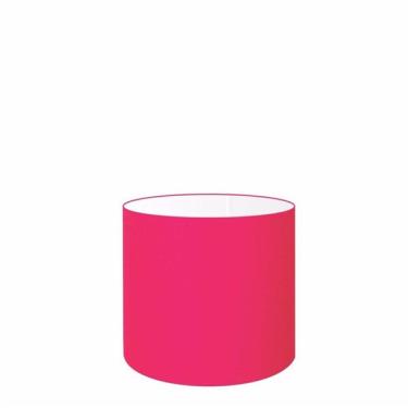 Imagem de Cúpula Abajur Cilíndrica Cp-8005 Ø18x18cm Rosa Pink