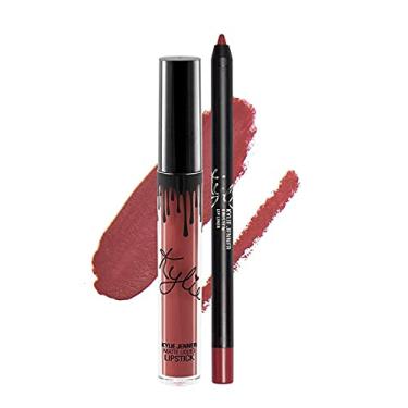 Imagem de New Female Kylie Jenner Cosmetics Batom Longa Duração Brilho Labial Líquido Fosco Maquiagem (Kristen)