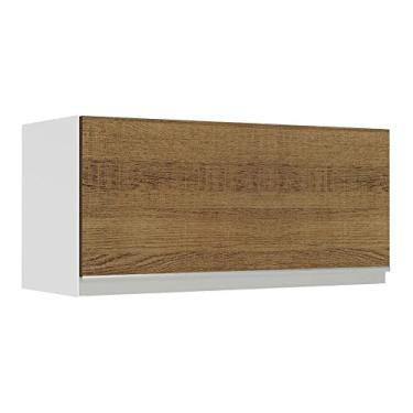 Imagem de Armário Aéreo de Cozinha Madesa Glamy 70 cm 1 Porta Basculante - Branco/rustic