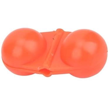 Imagem de SolUptanisu — Kit de contas de pesca de ABS portáteis com 40 peças de chocalho duplo para pesca e pesca marítimas — Kit de contas de sino para pesca para iscas de peixes, Vermelho