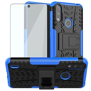 Imagem de Capa de telefone para Moto E7 Power/Motorola E7i Power/Lenovo K13 com película protetora de tela de vidro temperado e acessórios de celular híbridos rígidos e robustos para MotoE7Power 7E E7Power