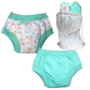 Imagem de Kit Unissex Fralda Treinar Desfralde + Saco Impermeável VD