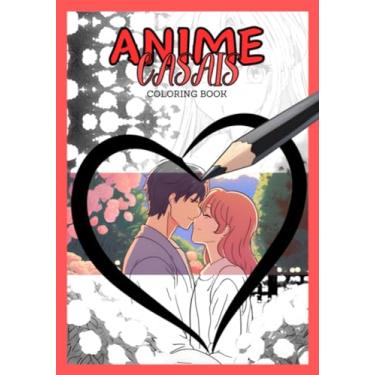 Imagem de Clube de Autores, Livro Anime Casais - Coloring Book