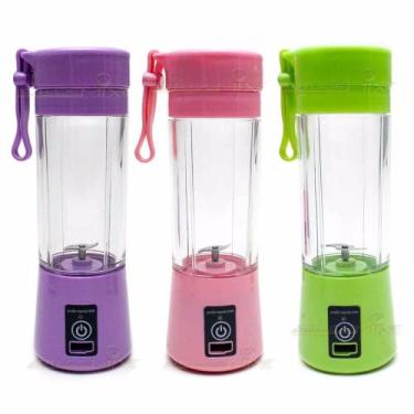 Imagem de Super ! Mini Liquidificador Portátil Shake Juice Cup + Cabo Usb 6 lâmi