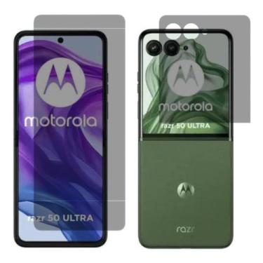 Imagem de Pel Gel Privativa Frente Verso Compatível Moto Razr 50 Ultra - Distrib