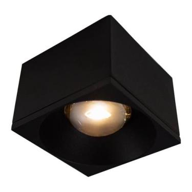 Imagem de Spot Sobrepor Led 7w P/ Teto Parede ou Pergolado Preto St1517 - Dellis