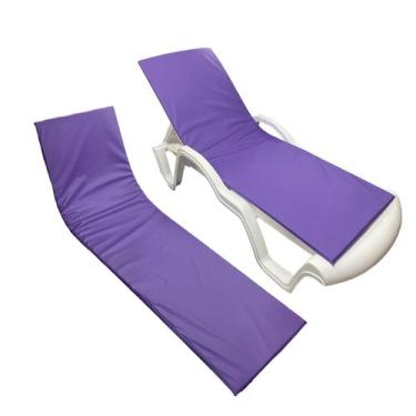 Imagem de Colchonete Almofada Espreguiçadeira Dupla-face Roxo uva - DreamInBox