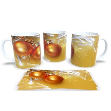 Imagem de Canecas de Porcelana Branca Personalizadas Natal 9 (Mod.167)