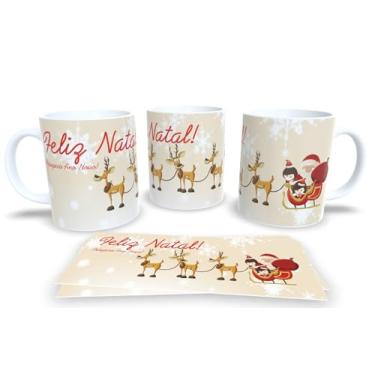 Imagem de Canecas de Porcelana Branca Personalizadas Papai Noel 6 (Mod.106)