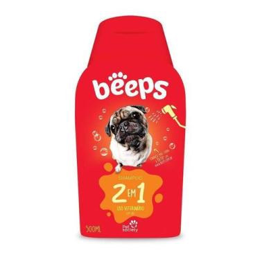 Imagem de Shampoo Beeps 2 em 1 para Cães e Gatos - 500ml - Pet Society / Beeps