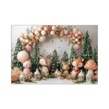 Imagem de Fundo Fotográfico 2,20 x 1,50 - Bosque Cute Realista 012 - Via Cores