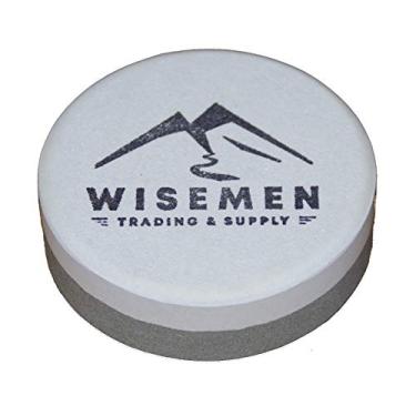 Imagem de Wisemen Trading Disco de afiar de grão duplo, machados de afiar, facões e outras ferramentas.