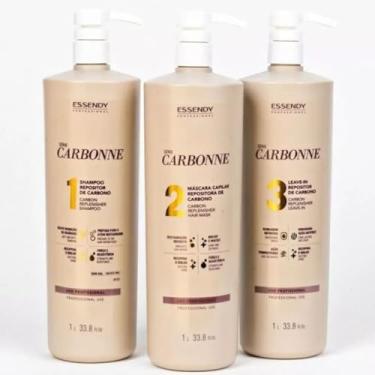 Imagem de Kit Serie Carbonne Essendy Kit Profissional Repositor De Carbono