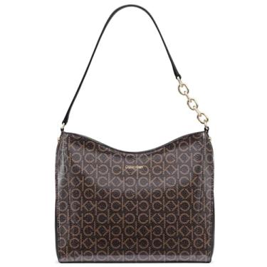 Imagem de Calvin Klein Bolsa de ombro Nova Chain Hobo, marrom/cáqui/preto, One Size