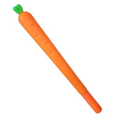 Imagem de Caneta Cenoura Escolar Papelaria Criativa Divertida - Lazer e Estilo