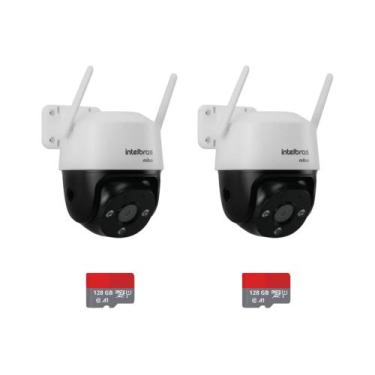 Imagem de kit 2 Camera de Segurança Wifi Im7 Full Color 360 Speed Dome Intelbras