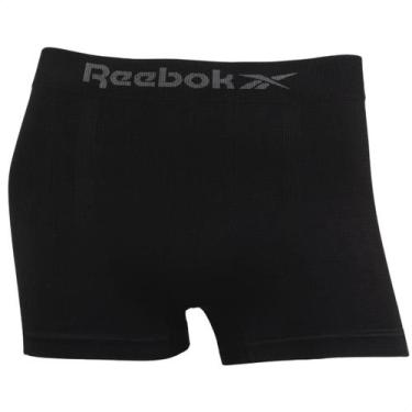 Imagem de Cueca Boxer Masculina Reebok Classic Sem Costura Microfibra, Preto, P