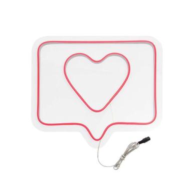 Imagem de Painel Luminoso Letreiro Criativo INSTA - Neon LED Rosa - Trybo