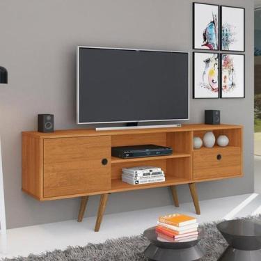 Imagem de Rack Para TV até 42" 2 Portas Nature Kairo - Germai - MOVEIS GERMAI