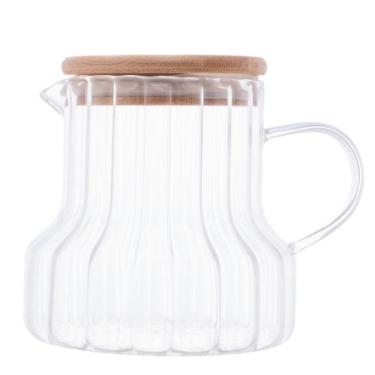 Imagem de Jarra de Vidro Borossilicato com Tampa de Bambu Classic 500ml 2900 - L