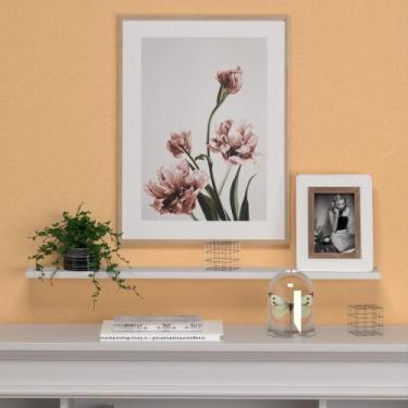 Imagem de Prateleira Reta Simples Decorativa Sala Quarto MDF - SignMaq, Branco