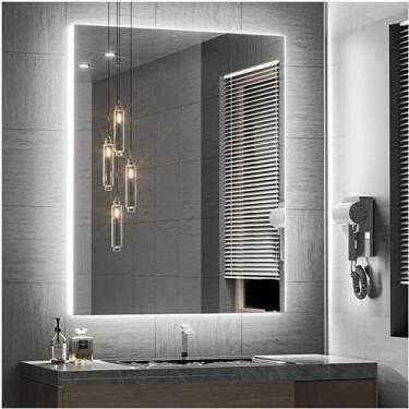 Imagem de Espelho lapidado bisotê iluminado com LED Frio - 50x60cm - Woodglass