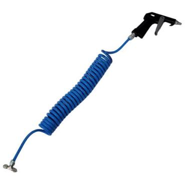 Imagem de 1 Pistola De Ar Gatilho Mangueira Cabine Caminhão Cores - TOP-AR, Azul