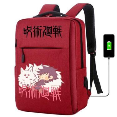 Imagem de Mochila USB Escolar Estampa Infantil Anime Jujutsu Notebooks, Trabalho