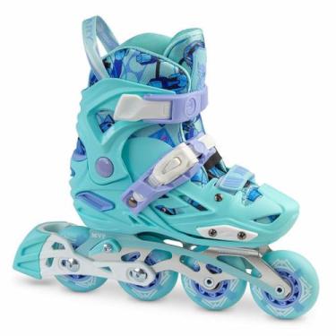 Imagem de Patins MVP Azul Bebê - Ajustável (26 ao 37br) - Calary, P (26 ao 29br)