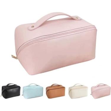 Imagem de Bolsa de cosméticos de viagem de grande capacidade, nécessaire de maqu