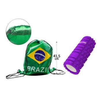 Imagem de Rolo De Liberação Miofascial Massageador Gold Sports Pro - Yoga, Roxo,