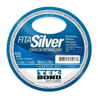 Imagem de Fita Silver Azul 48mmx5m - Tekbond