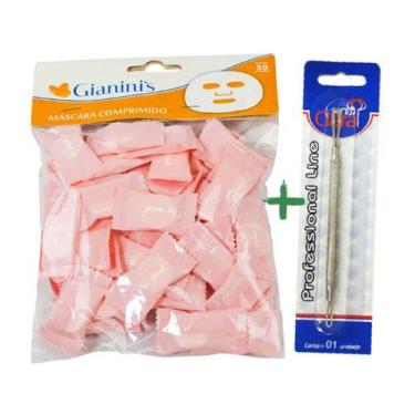 Imagem de Kit Máscara Desidratada Estética Para Limpeza de Pele Pacote com 50un,