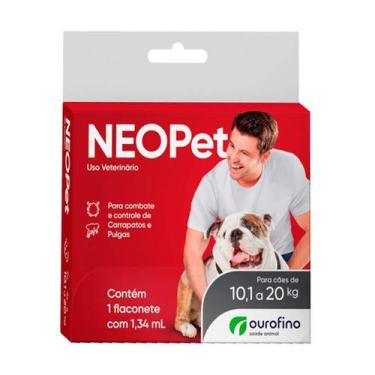 Imagem de Antipulgas e Carrapatos Neopet Ourofino para Cães 10,1Kg a 20Kg - 1 un