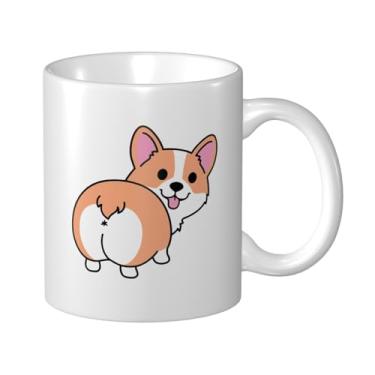 Imagem de Wisedeal Caneca de café Corgi, novidade presentes de aniversário de Natal, xícara de chá para pai, mãe, tio, tio, amor, cachorro, homens, mulheres, amigos, colegas de trabalho, escritório, casa,