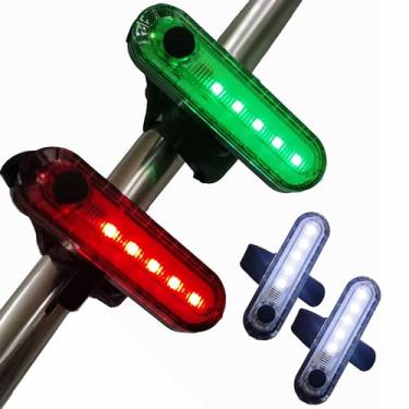 Imagem de Vantone Kit de luz de navegação LED para caiaque, bote, canoa, popa de barco, pontões, cauda de bicicleta, LEDs recarregáveis operados por bateria portátil para remo de pesca noturna