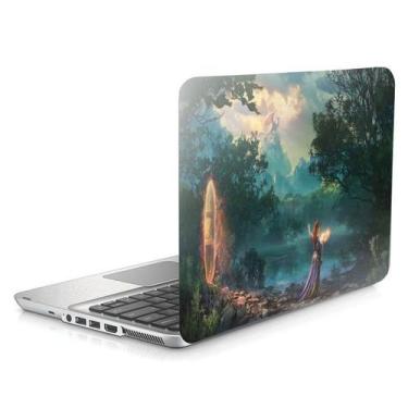Imagem de Skin Adesivo Protetor para Notebook 17,3" Bruxinha Bruxa Feiticeira d1