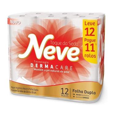 Imagem de Papel Higiênico Neve Toque de Seda 12 rolos 20 metros