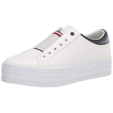Imagem de Tommy Hilfiger Tênis feminino Twkery, Branco multi, 41
