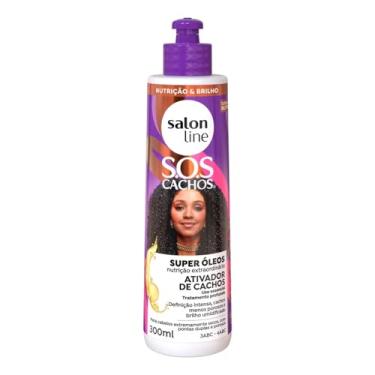 Imagem de Salon Line, Ativador de Cachos, SOS Cachos, Super Óleos, Vegano - Para Cabelos Cacheados e Crespos, 300 ml