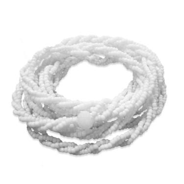 Imagem de Guia Três Fios branca micanguinha Proteção Espiritual 50 cm - Flash