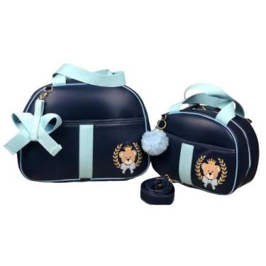 Imagem de Kit de Bolsas Maternidade Pequena E Grande P G Malinha Passeio Térmica