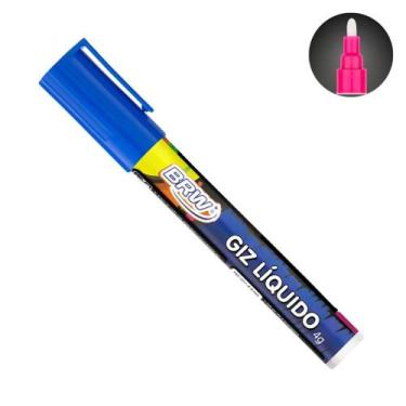 Imagem de Caneta Giz Líquido 6mm 4g Evoke BRW, Azul Royal