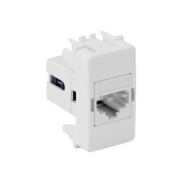 Imagem de Tomada Rj11 4 Fios Simon 19 Branca