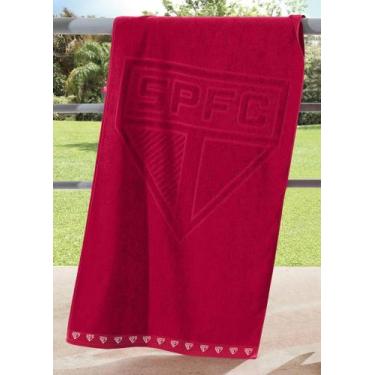 Imagem de Toalha Banho Jacquard Veludo São Paulo - Buettner, Vermelho 02