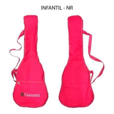 Imagem de Capa Para Violão 1/4 Kids Infantil Simples Rosa Giannini